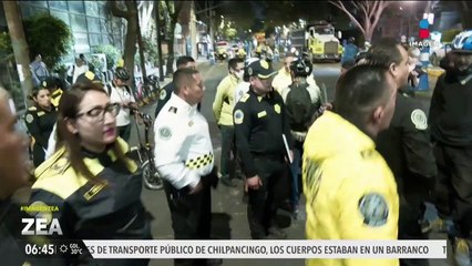Ciclistas bloquean Paseo de la Reforma por la muerte de uno de sus compañeros