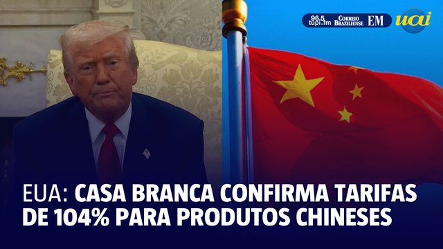 Casa Branca confirma tarifas de 104% para produtos chineses a partir de quarta-feira