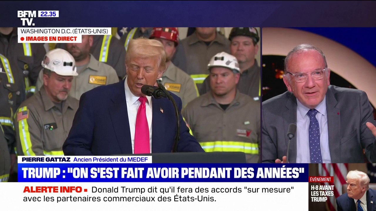 Droits de douane: "Il faut que les entreprises soient hyper rapides, hyper agiles et hyper réactives", affirme Pierre Gattaz, ancien président du Medef