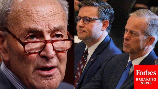 Chuck Schumer Calls On John Thune & Mike Johnson To 'Stand Up To Donald Trump' On Tariffs Or Risk Recession