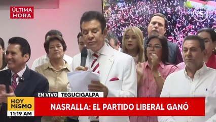 Nasralla: la gente eligió el camino correcto