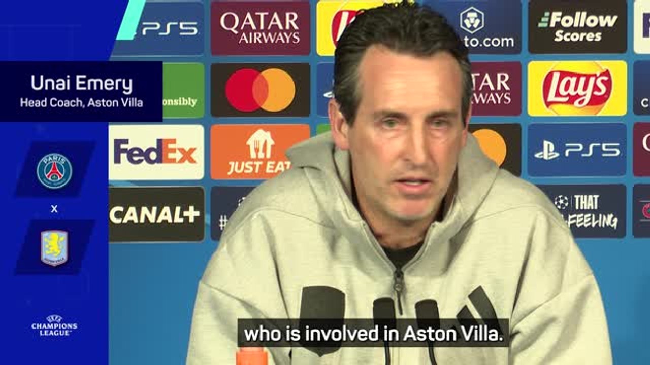 Emery looking forward to challenge against 'favourites' PSG