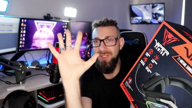 Auriculares GAMER con SONIDO 7.1 | Cambia VOCES en VIVO | Viper Patriot 380
