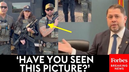 'You're Pointing That Weapon Directly At That Guy's Head!': Kristi Noem Roasted For ICE Video By Ruben Gallego
