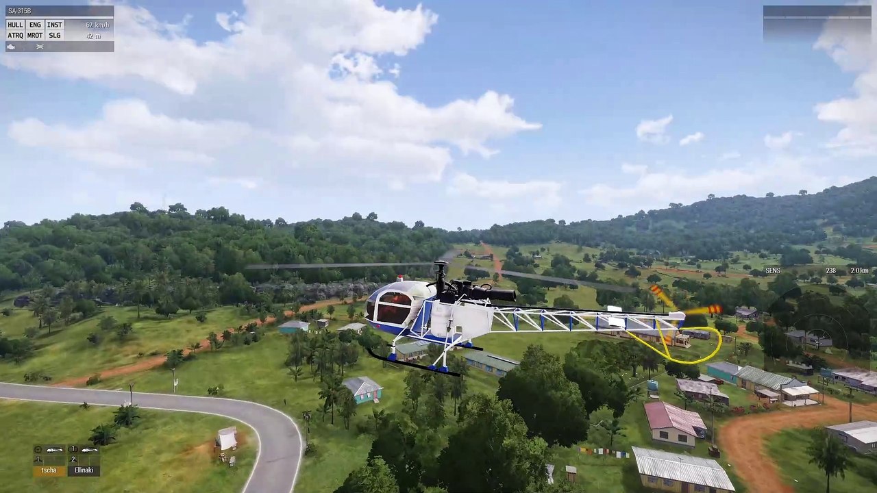 SA315B Helikopter fliegen in Arma3
