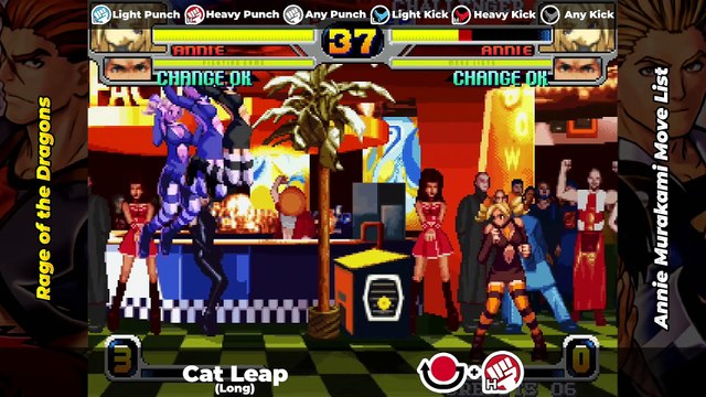 ANNIE MURAKAMI MOVE LIST - Rage of the Dragons (ROTD)