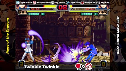ALICE CARROL MOVE LIST - Rage of the Dragons (ROTD)