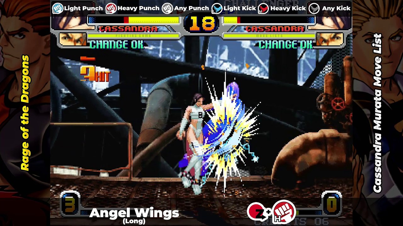 CASSANDRA MURATA MOVE LIST - Rage of the Dragons (ROTD)