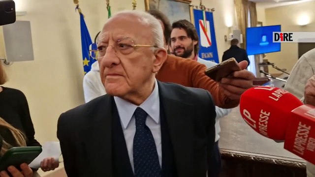 Napoli - TERZO MANDATO. DOMANI PRONUNCIA CONSULTA, DE LUCA IN SILENZIO (08.04.25)