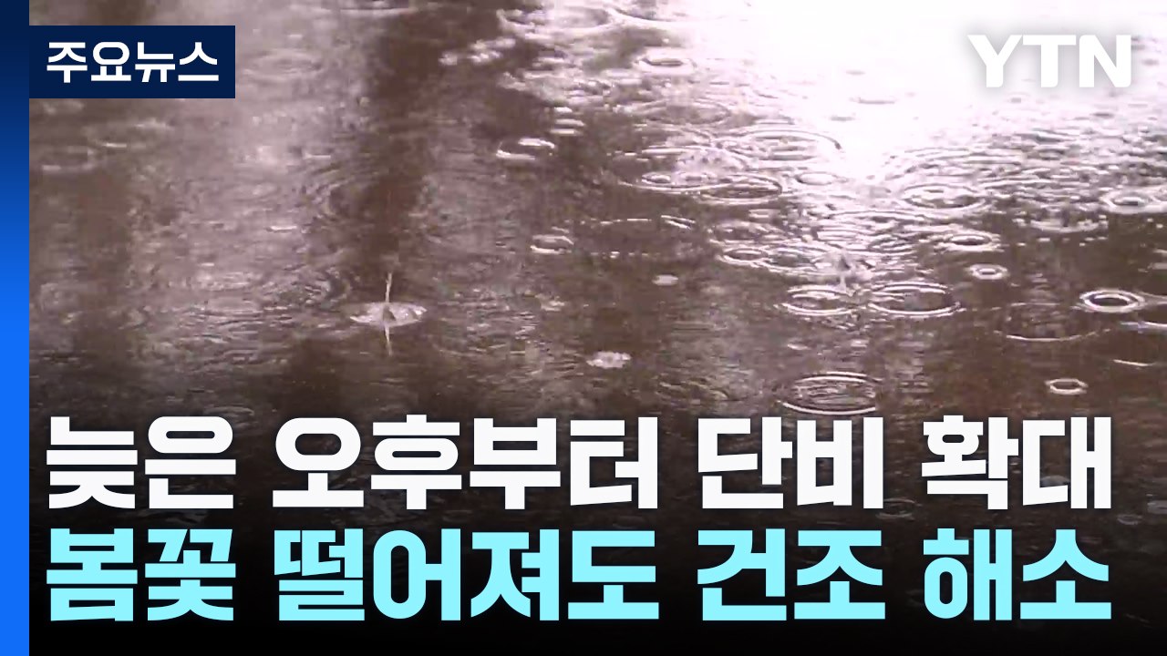 [날씨] 늦은 오후부터 단비 확대...봄꽃 떨어져도 건조함 해소 / YTN