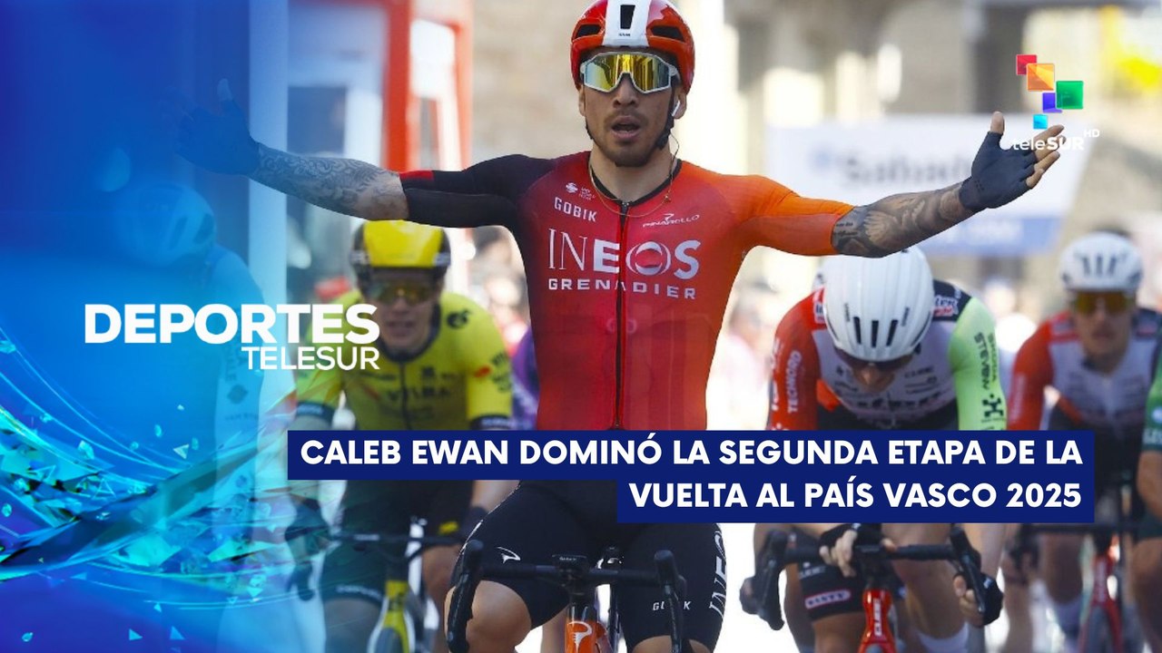 Caleb Ewan campeón en Vuelta al País Vasco 2025 DEPORTES TELESUR 08-04-2025