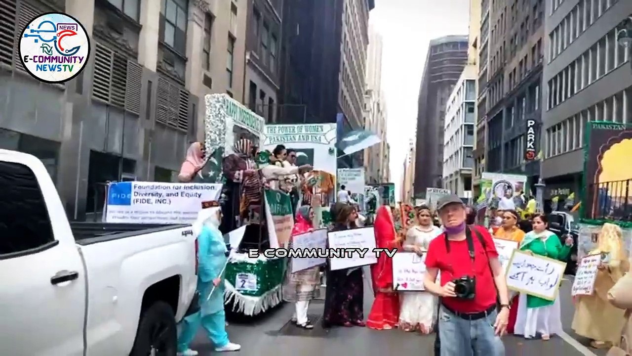 Pakistan parade day in USA _ Part 1_ let's enjoy with Haji Shabbir Hussain _