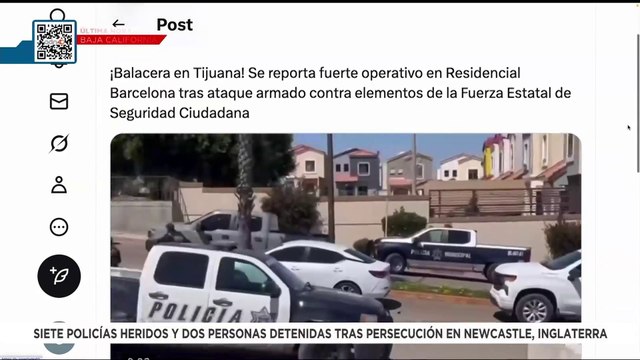 🚨¡Última Hora! Reportan balacera entre policías y civiles armados en Tijuana