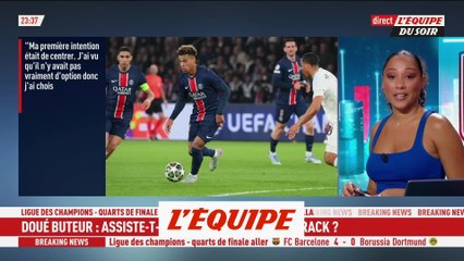 Doué « Ma première intention était de centrer » - Foot - Ligue des champions - PSG