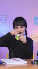 Wednesday Took Apart the Cool Brush—Nose Hair Revealed! 😂🖌️ #Funny #DIY #ASMR