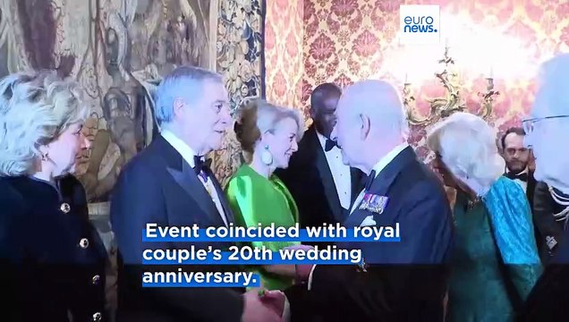 UK royals attend state dinner hosted by Italian President at Quirinale Palace in Rome