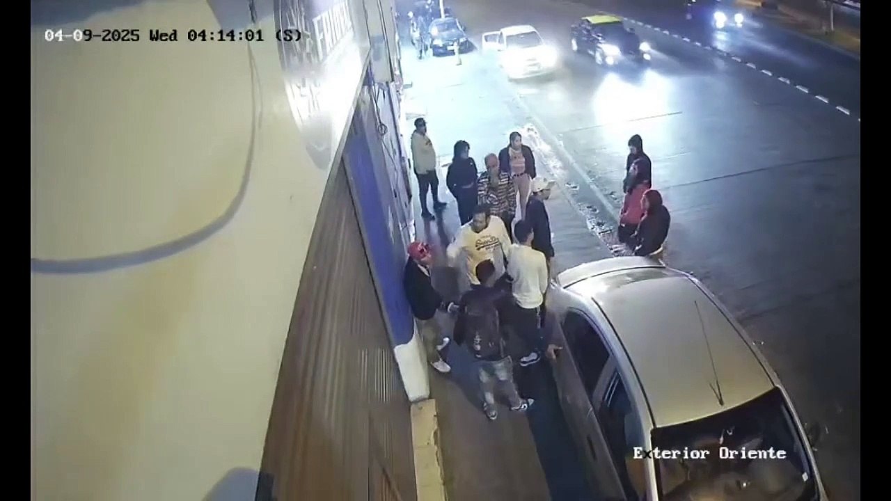Cámara captó cómo fue asesinado un joven afuera de prostíbulo en Estación Central