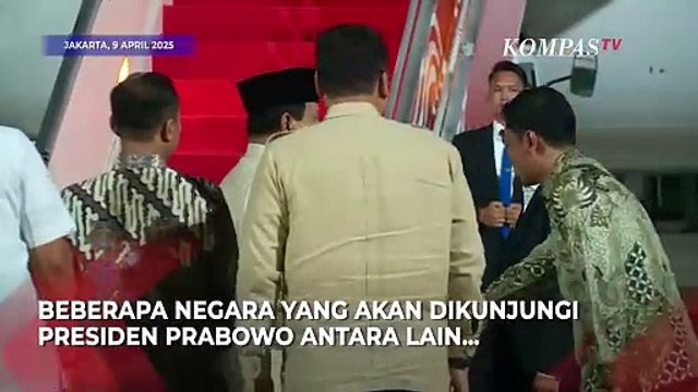 Detik-Detik Presiden Prabowo Berangkat Kunjungan Kenegaraan ke Timur Tengah Diantar Wapres Gibran