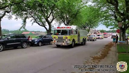 Alpha Engine Tanker 20 Fire Truck Compilation (Detroit Diesel)