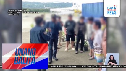 5 Chinese na sangkot umano sa illegal na POGO, nahuli sa Tawi-Tawi habang papatakas; hindi nagbigay ng pahayag | Unang Balita