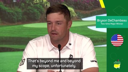 DeChambeau wants to play the world's best more often