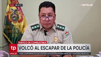 Adolescente de 14 años vuelca su vehículo cuando huía de la policía en Yapacaní