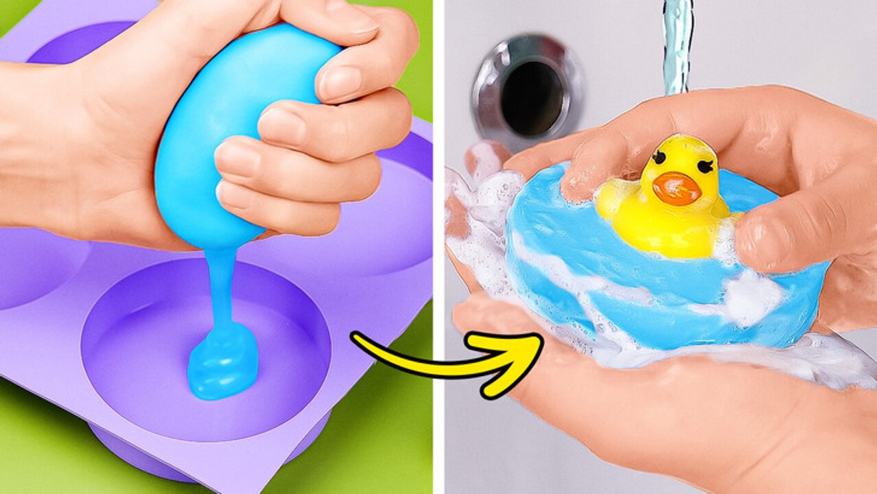 ASTUCES DE SAVON INCROYABLES 🧼 BRICOLAGES DE SAVON FAIT MAISON QUE VOUS POUVEZ RÉALISER 🛁💖