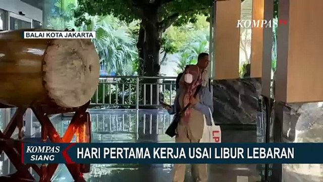 Usai Cuti Bersama Idul Fitri, ASN di Balai Kota Jakarta Kembali Aktif Bekerja