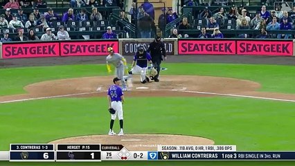 MLB: William Contreras despierta con su primer jonrón de la temporada