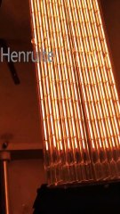 Customize Industrial Infrared Heat Lamp 656mm 230v 2000w Shortwave Infrared Quartz Heat Lamp