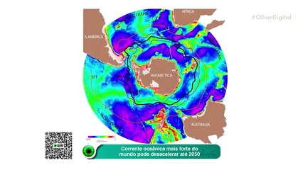 Corrente oceânica mais forte do mundo pode desacelerar até 2050
