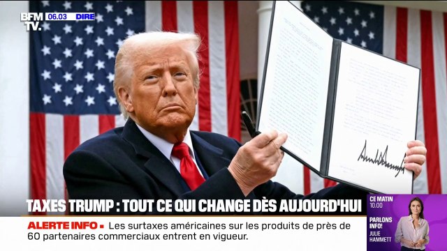 Ce qui change ce mercredi, jour de l'entrée en vigueur des droits de douane américains