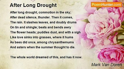 After Long Drought Poem by Kimaya Kapoor