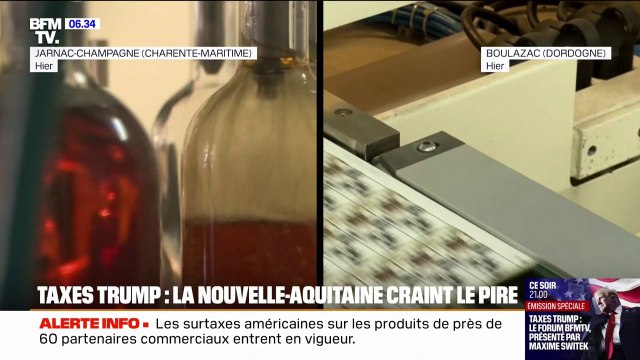 Cognac, composants électroniques...l'inquiétude en Nouvelle-Aquitaine par rapport aux droits de douane américaines