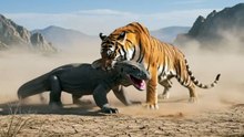 Tiger vs. Komodo Dragon – Intense Battle!
