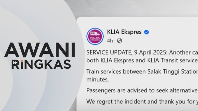 AWANI Ringkas: kabel dipotong, perkhidmatan KLIA Ekspres tergendala