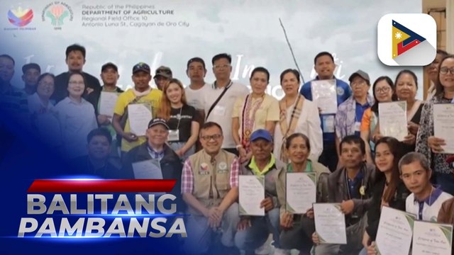 Mga magsasaka sa Hilagang Mindanao, nakatanggap ng mga kagamitang pansaka mula sa D.A.