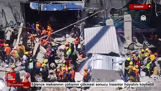 Dominik Cumhuriyeti'nde felaket: Eğlence mekanının çatısı çöktü
