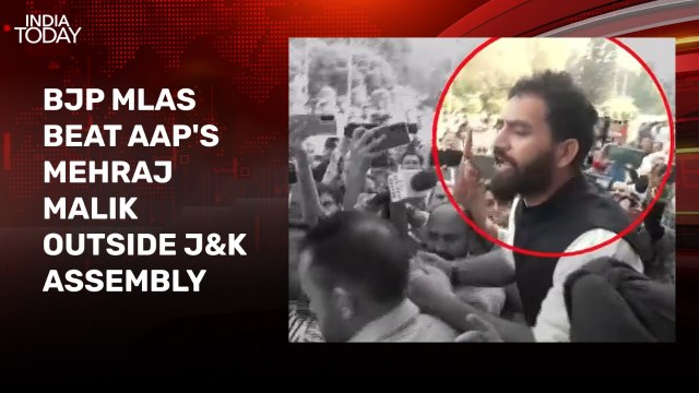 Video: Ruckus, fistfight in J&K Assembly as BJP, AAP MLAs spar over Hindu remarks