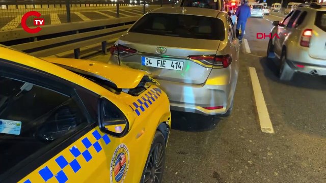 D-100 Karayolu'nda zincirleme kaza: Trafik yoğunluğu oluştu