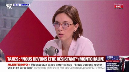 Le chiffre de la croissance française "ne sera pas à la hausse", annonce Amélie de Montchalin