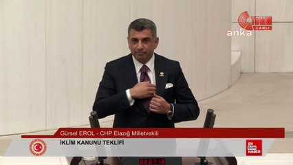 CHP’li vekil Gürsel Erol’dan TBMM’de sessiz protesto
