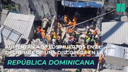 Aumentan a 98 los muertos en el derrumbe de una discoteca en la República Dominicana