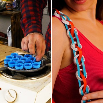 Recycle Bottle Caps and Plastic into Trendy Wearables! ♻️ Sustainable Fashion!