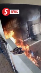 Ipoh cops investigate Molotov cocktail Incident in Kampung Rapat