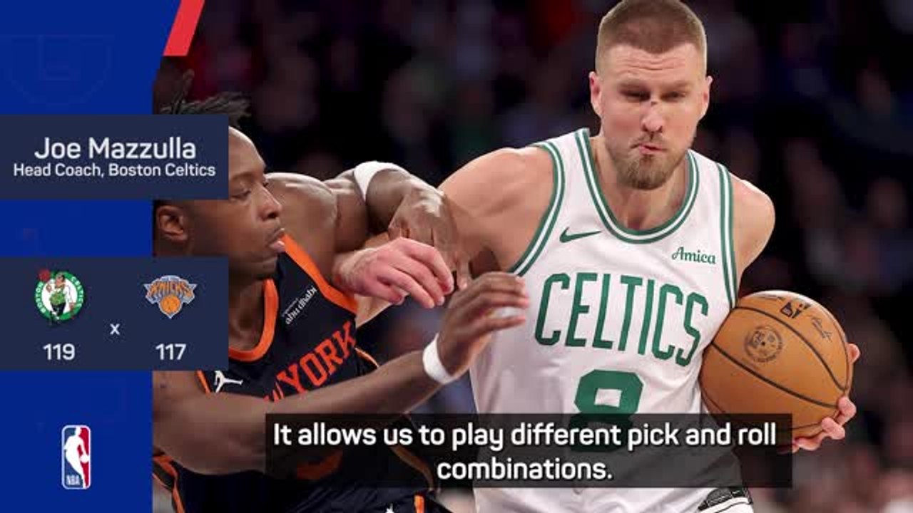 Mazzulla praises Porzingis' versatility in OT win over Knicks