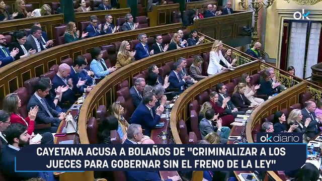 Cayetana acusa a Bolaños de criminalizar a los jueces para gobernar sin el freno de la ley