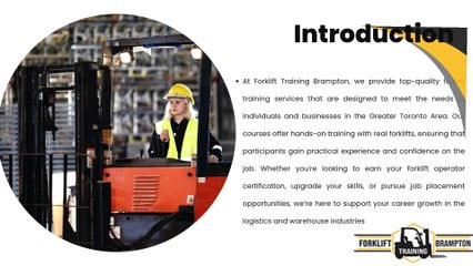 Forklift Training and Certification Academy