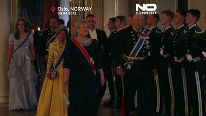 NO COMMENT: La princesa Ingrid de Noruega debuta en una visita de Estado con una cena en palacio