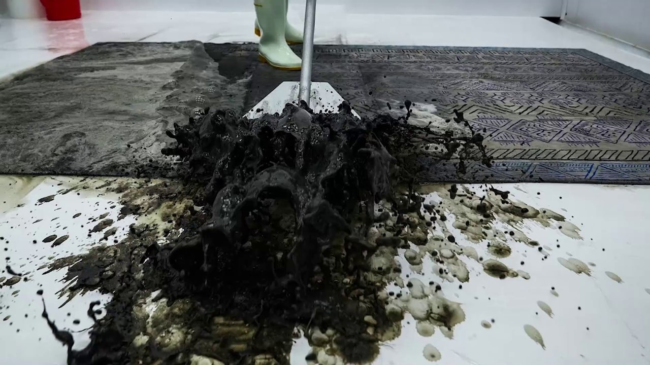 Flood Damaged Dirty Carpet Cleaning Satisfying Rug Cleaning ASMR - Satisfying Video, ASMR Cleaning